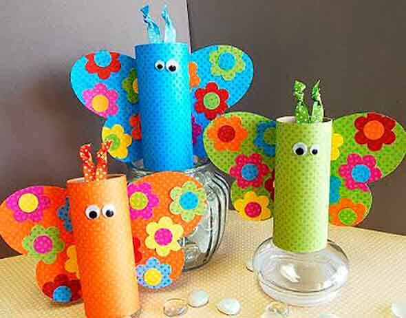 Bichinhos com tubo de papelão Saiba como fazer
