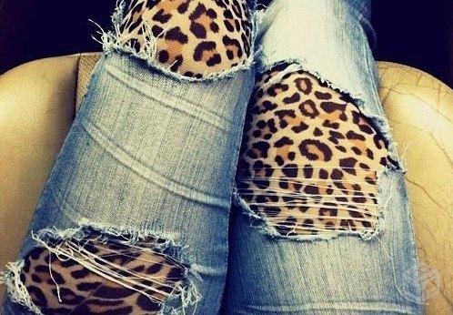 calça jeans customizada com tecido