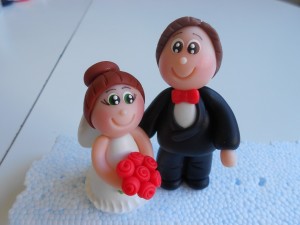Lembranças de casamento em biscuit 16