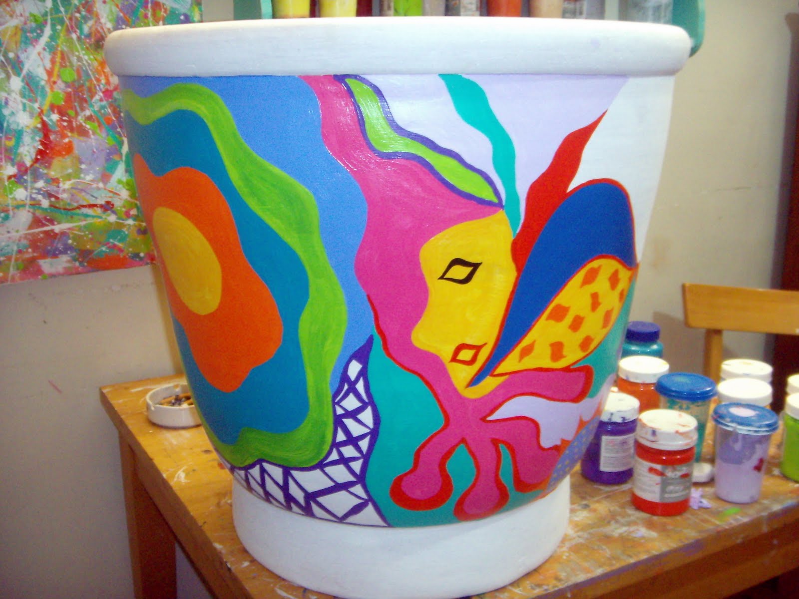 Como pintar vasos de cerâmica 01