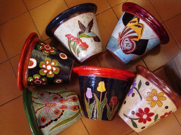Como pintar vasos de cerâmica 05