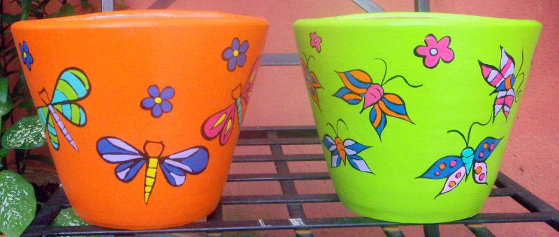 Como pintar vasos de cerâmica 10