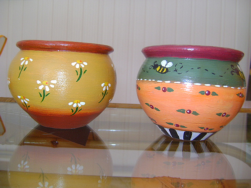 Como pintar vasos de cerâmica 13