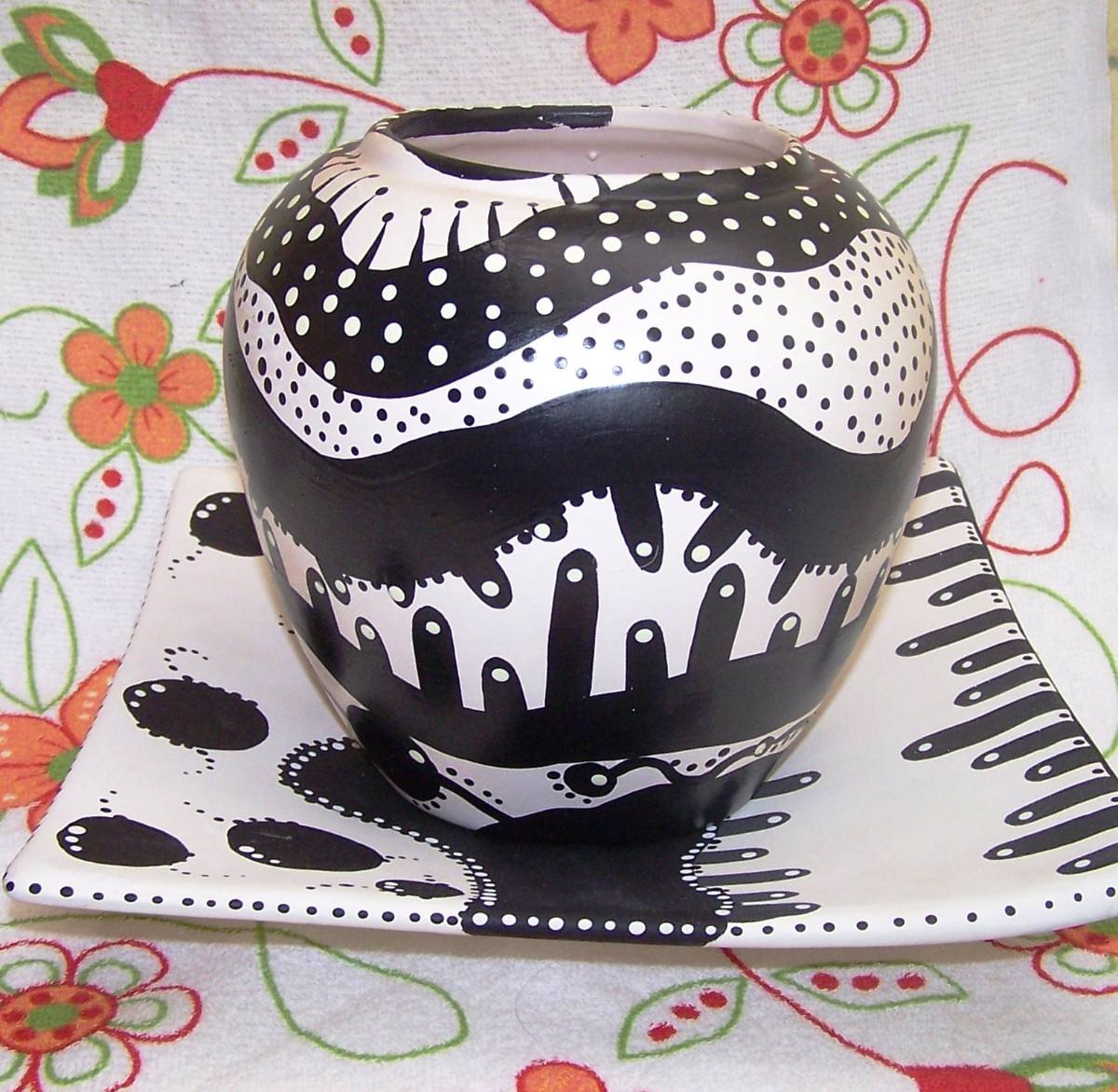 Como pintar vasos de cerâmica 14