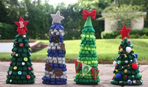 Como fazer árvore de natal artesanal Como fazer árvore de natal artesanal