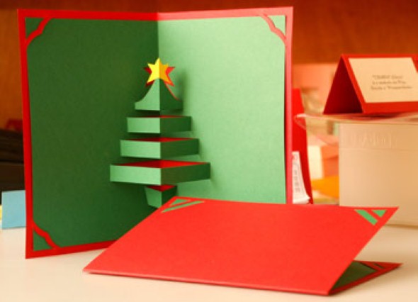 Como fazer cartão de natal artesanal 003