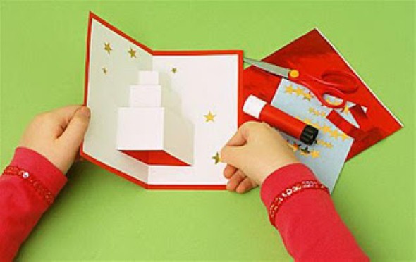 Como fazer cartão de natal artesanal 009