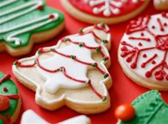 Biscoitos decorados para o natal
