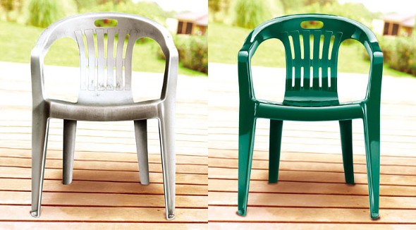 Personalizar cadeiras de plástico antigas 002
