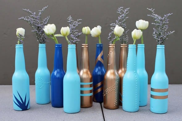 Vasos de flores artesanais e criativos 008