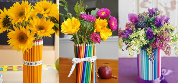 Vasos de flores artesanais e criativos 012