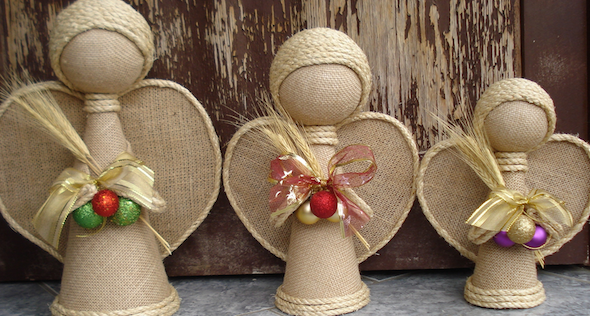 Artesanato com cones de papelão Artesanato com cones de papelão