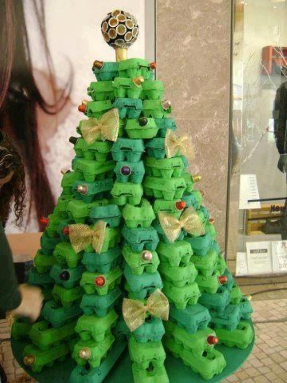 Árvore de Natal de material reciclado – Modelos e como fazer Árvore de Natal de material reciclado – Modelos e como fazer