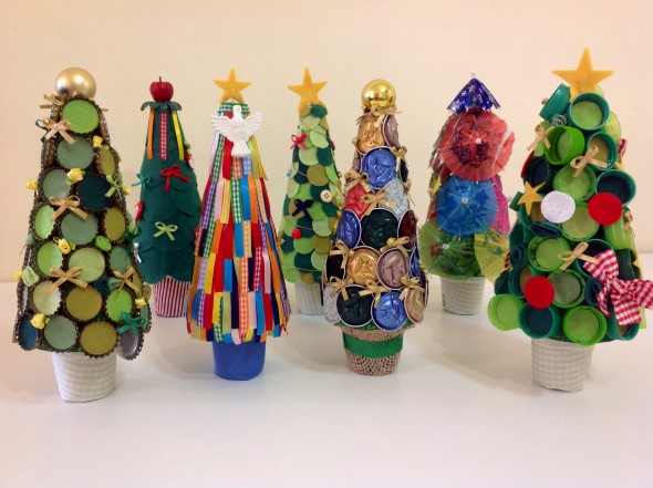 Árvore de Natal de material reciclado – Modelos e como fazer Árvore de Natal de material reciclado – Modelos e como fazer