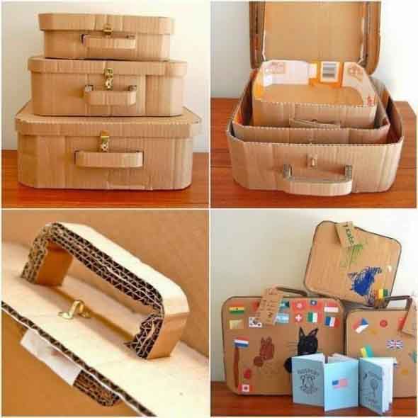 Reciclando caixas de papelão 012