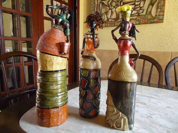 18 Formas criativas de artesanato com garrafas de vidro 012