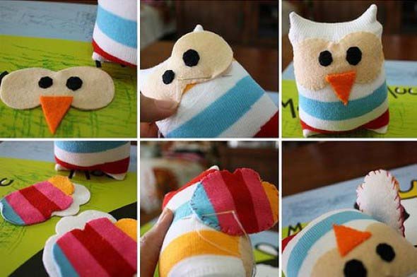 Como fazer um boneco com meias de algodão 004