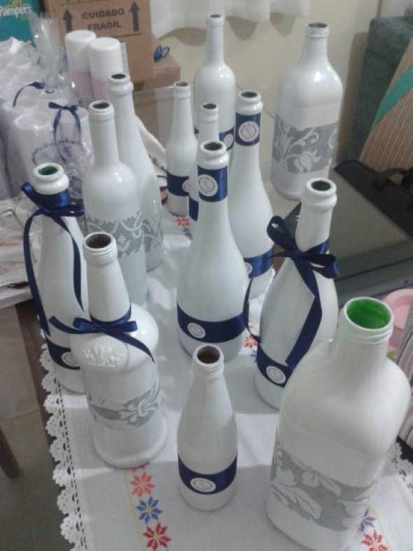 Como pintar garrafas de vidro em casa 011