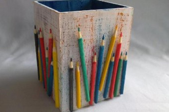 Ideias de artesanato com lápis de cor 002