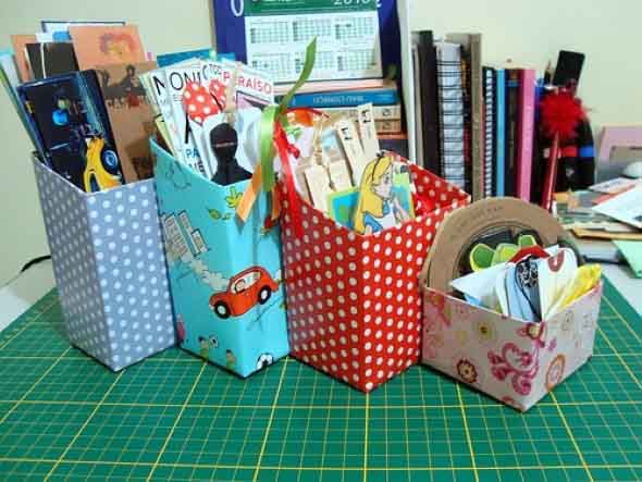 DIY - Faça artesanato com caixas de leite DIY - Faça artesanato com caixas de leite
